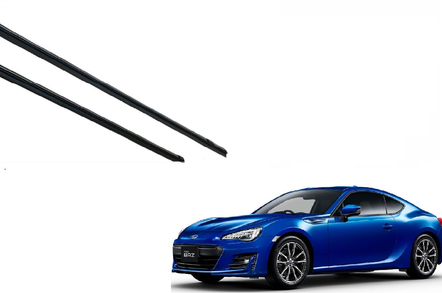 86 ハチロク BRZ ワイパー 替えゴム 適合サイズ フロント2本 交換セット TOYOTA純正互換 運転席 助手席 ZN6 ZC6 ワイパー研究所