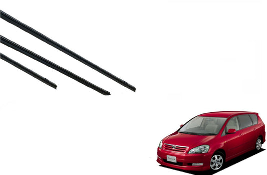 イプサム ワイパー 替えゴム 適合サイズ フロント2本 リア1本 合計3本 交換セット TOYOTA 純正互換 運転席 助手席 リア Ipsum ACM21W、ACM26W SmartCustom